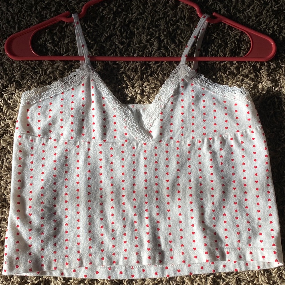 Amara Lace Heart Tank (not real brandy)